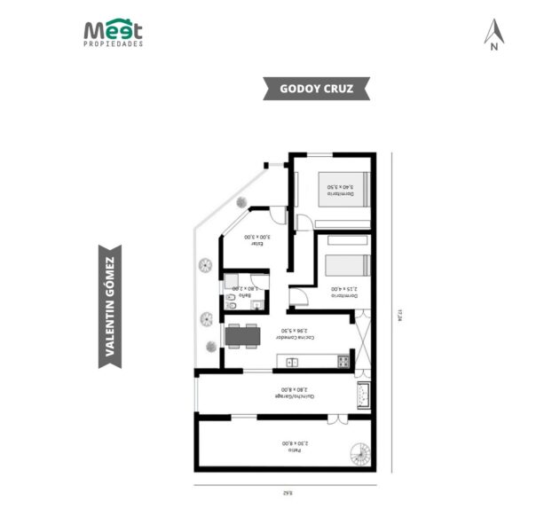 Alberdi · Casa · 2 Dormitorios · Venta
